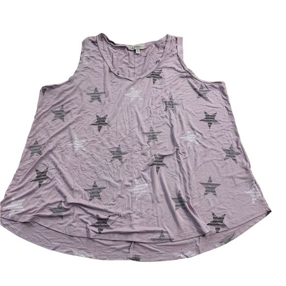 Neumann Marcus | Pastel Purple Sleeveless Top Comfort Soft Star Design - Picture 8 of 8